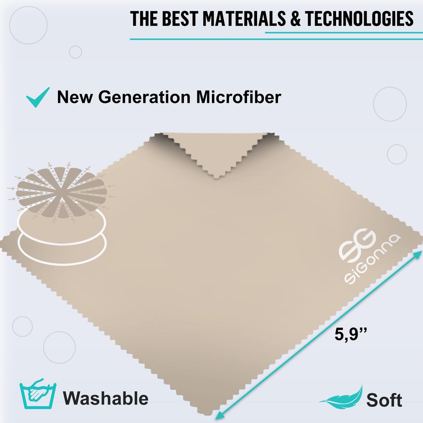 Microfiber Cleaning Cloth for Glasses   Eyeglass Cleaning Cloth   Lens