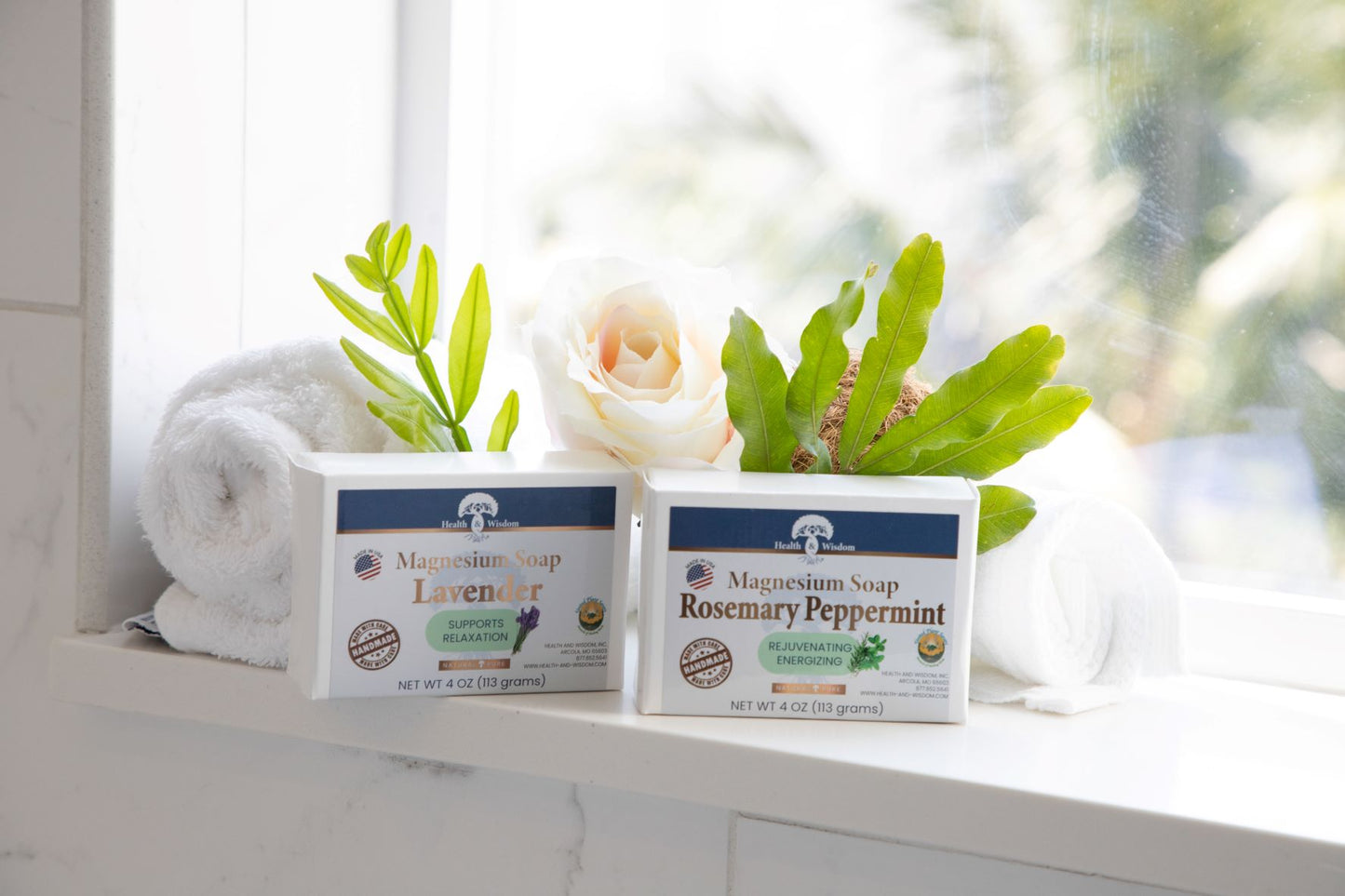 Health and Wisdom Magnesium Bar Soap - 2 pack