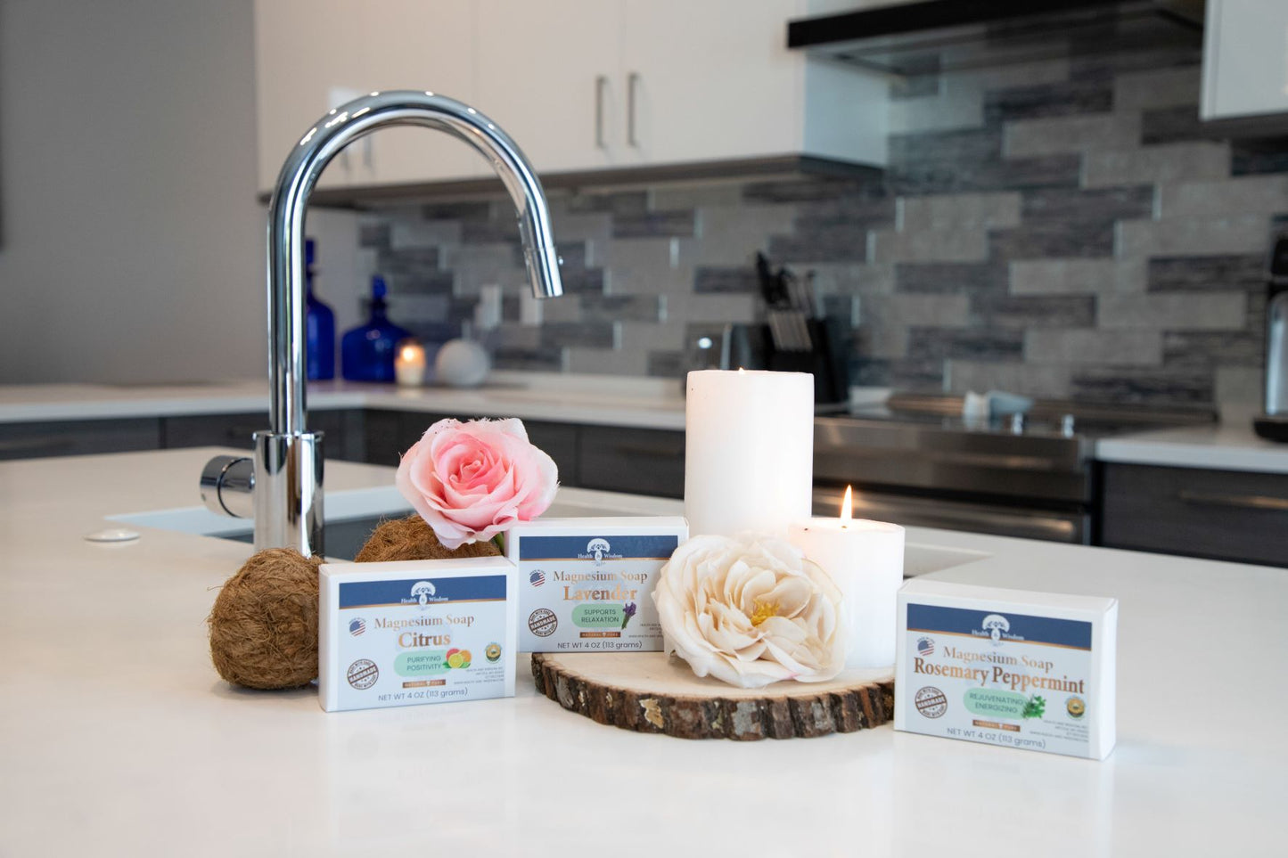 Health and Wisdom Magnesium Bar Soap - 2 pack